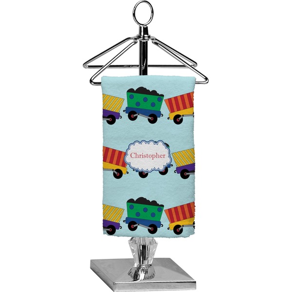 Custom Trains Finger Tip Towel - Full Print (Personalized)