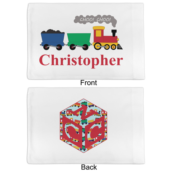 Trains Full Pillow Case - APPROVAL (partial print)