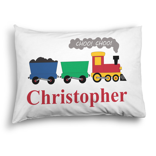 Custom Trains Pillow Case - Standard - Graphic (Personalized)
