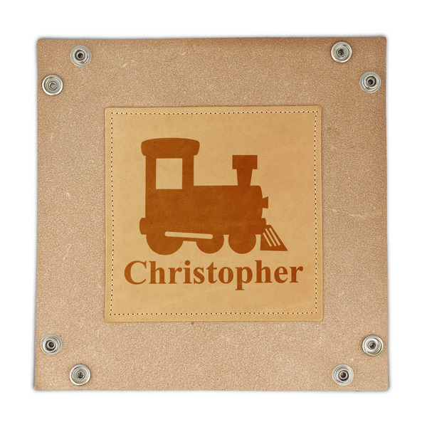 Trains Genuine Leather Valet Trays - FRONT