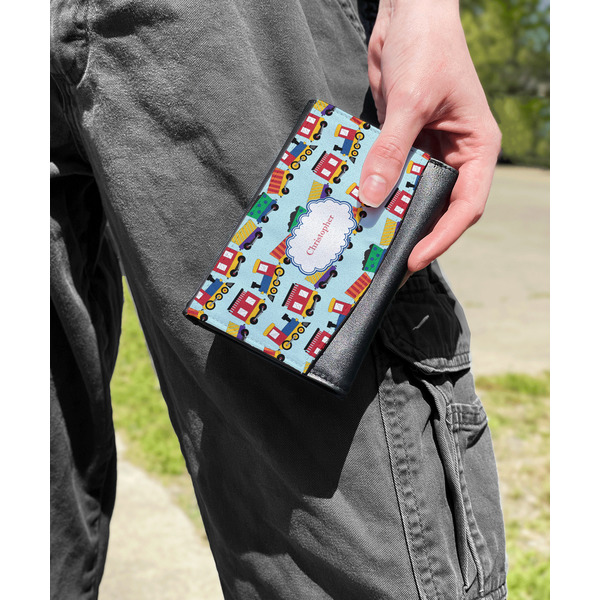 Trains Genuine Leather Womens Wallet - In Context