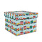 Trains Gift Boxes with Lid - Canvas Wrapped - Medium - Front/Main