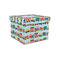 Trains Gift Boxes with Lid - Canvas Wrapped - Small - Front/Main