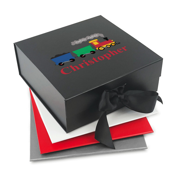 Custom Trains Gift Box with Magnetic Lid (Personalized)