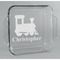 Trains Glass Cake Dish - 8in x 8in (Personalized)