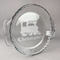 Trains Glass Pie Dish - FRONT