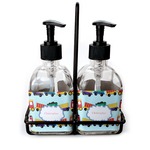 Trains Glass Soap & Lotion Bottle Set (Personalized)