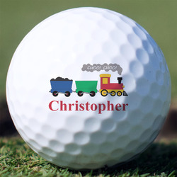 Trains Golf Balls - Non-Branded - Set of 3 (Personalized)