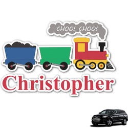 Trains Graphic Car Decal (Personalized)