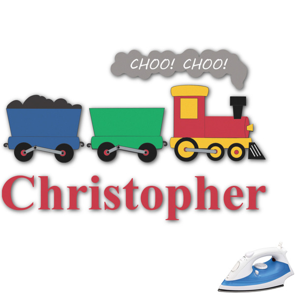 Custom Trains Graphic Iron On Transfer - Up to 15"x15" (Personalized)