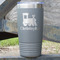Trains 20 oz Stainless Steel Tumbler - Grey - Single Sided (Personalized)