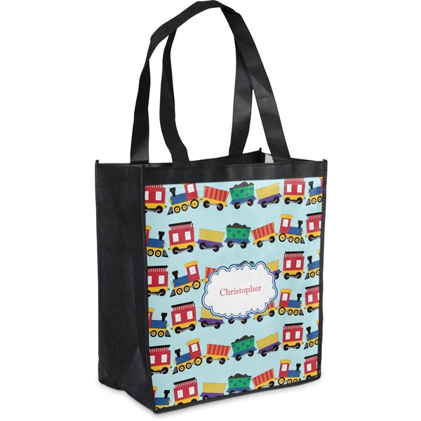 Custom Trains Grocery Bag (Personalized)