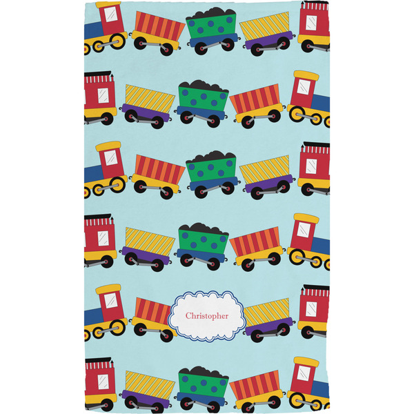 Trains Hand Towel (Personalized)