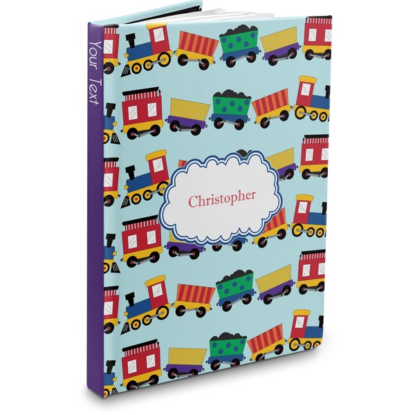 Custom Trains Hardbound Journal (Personalized)