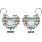 Trains Heart Keychain (Front + Back)