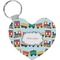 Trains Heart Keychain (Personalized)