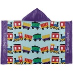 Trains Kids Hooded Towel (Personalized)
