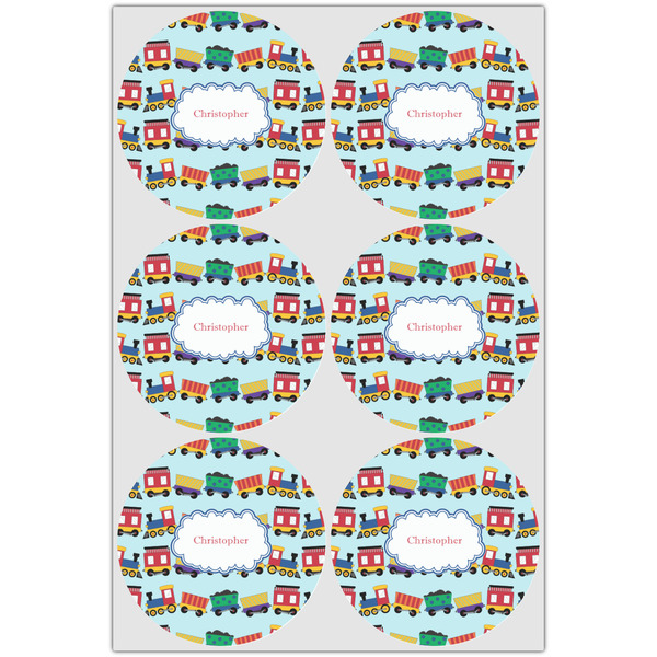 Trains Icing Circle - Large - Set of 6