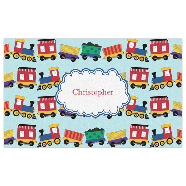 Trains Indoor / Outdoor Rug - 3'x5' - Front Flat