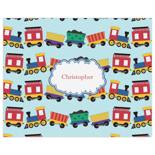 Trains Indoor / Outdoor Rug - 8'x10' - Front Flat