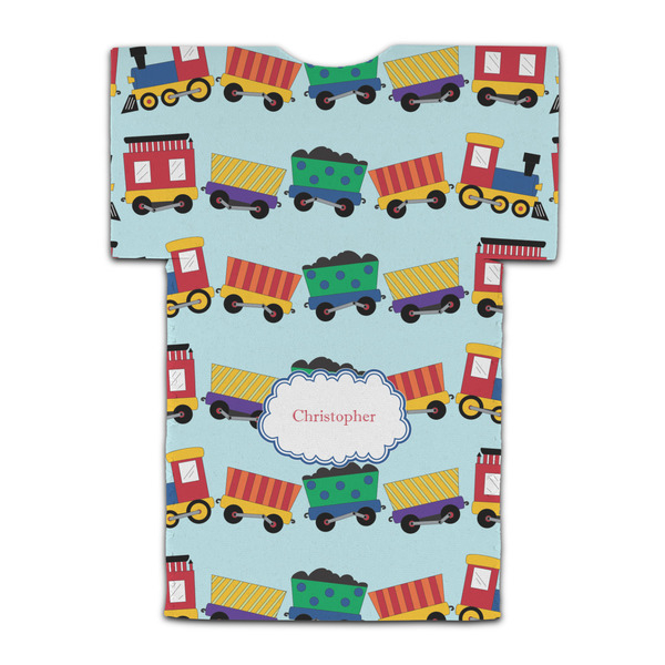 Trains Jersey Bottle Cooler - BACK (flat)