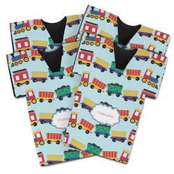 Trains Jersey Bottle Cooler - Set of 4 (Personalized)