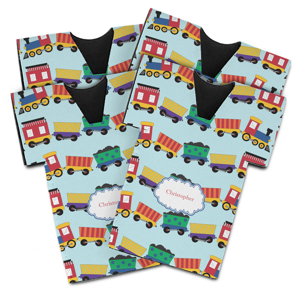 Trains Jersey Bottle Cooler - Set of 4 - MAIN (flat)