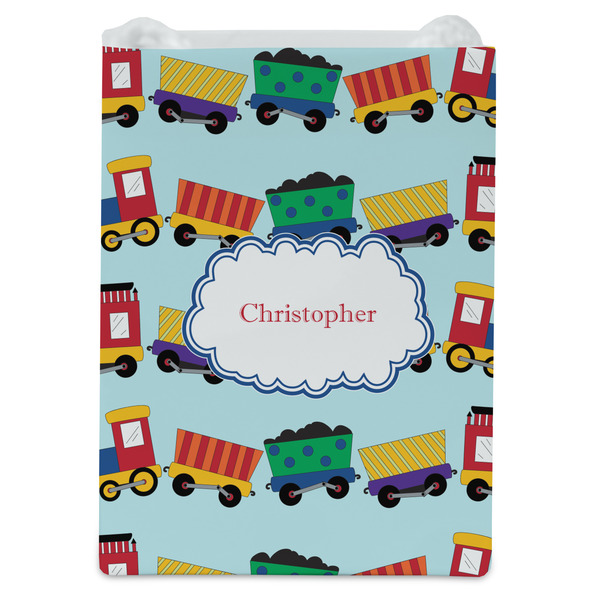 Trains Jewelry Gift Bag - Gloss - Front