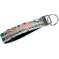 Trains Webbing Keychain Fob - Large (Personalized)