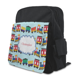 Trains Preschool Backpack (Personalized)