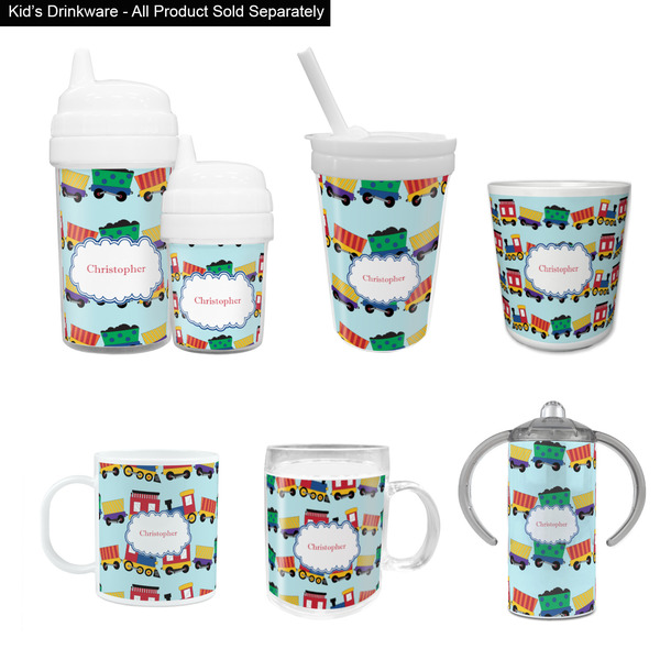 Trains Kid's Drinkware - Customized & Personalized