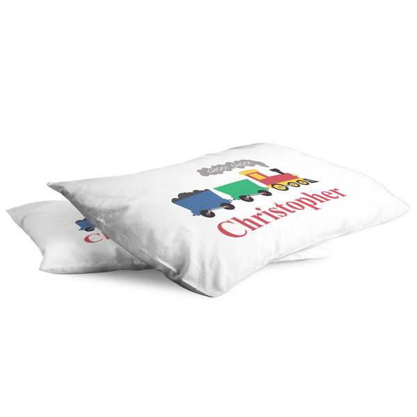 Trains King Pillow Case - TWO (partial print)