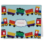 Trains Kitchen Towel - Poly Cotton w/ Name or Text