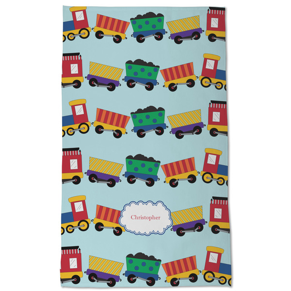 Trains Kitchen Towel - Poly Cotton - Full Front
