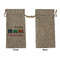 Trains Large Burlap Gift Bags - Front Approval