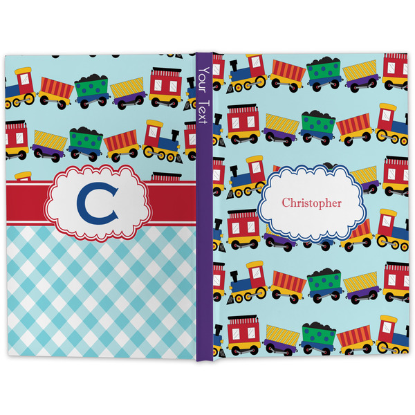 Trains Large Hard Cover Journal - Apvl