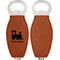 Trains Leather Bar Bottle Opener - Front and Back (single sided)