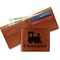 Trains Leather Bifold Wallet - Main