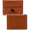 Trains Leather Business Card Holder Front Back Single Sided - Apvl
