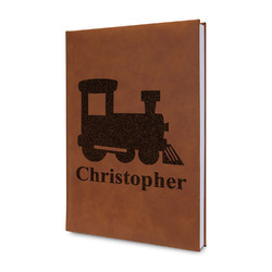 Trains Leather Sketchbook - Small - Double Sided (Personalized)