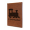 Trains Leather Sketchbook - Small - Single Sided (Personalized)