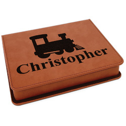 Trains Leatherette 4-Piece Wine Tool Set (Personalized)