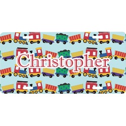 Trains Front License Plate (Personalized)