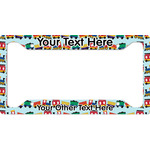 Trains License Plate Frame - Style A (Personalized)