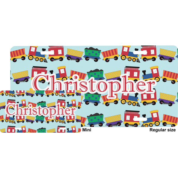 Trains License Plate (Sizes)