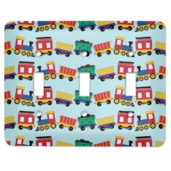 Trains Light Switch Cover (3 Toggle Plate)