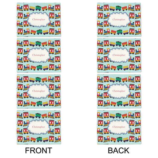 Trains Linen Placemat - APPROVAL Set of 4 (double sided)