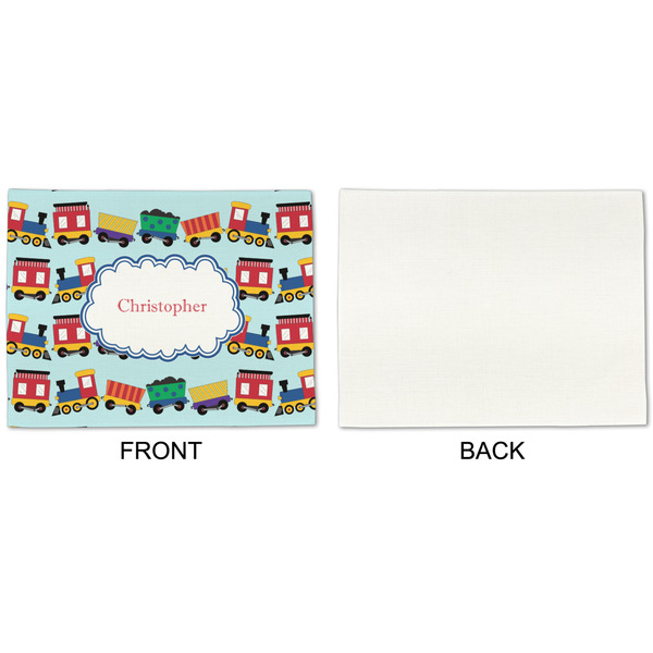 Trains Linen Placemat - APPROVAL Single (single sided)