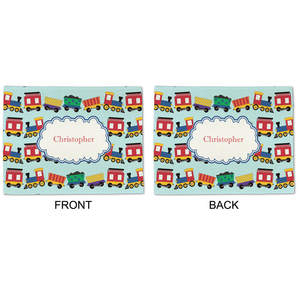 Trains Linen Placemat - APPROVAL (double sided)