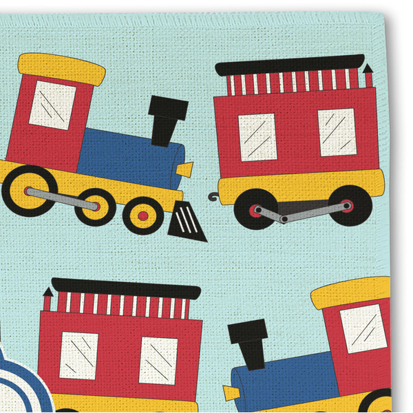 Trains Linen Placemat - DETAIL